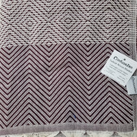 OUTLET SALE - Diamond Weave Turkish Cotton Throw Blanket in Burgundy