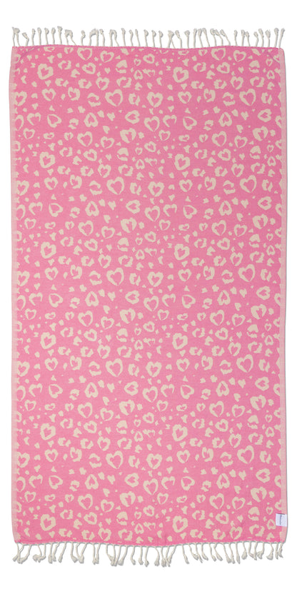 Girls Trip Bundle - Set of 4 Patterned Towels - Rose, Leopard Heart, Hibiscus and Celestial