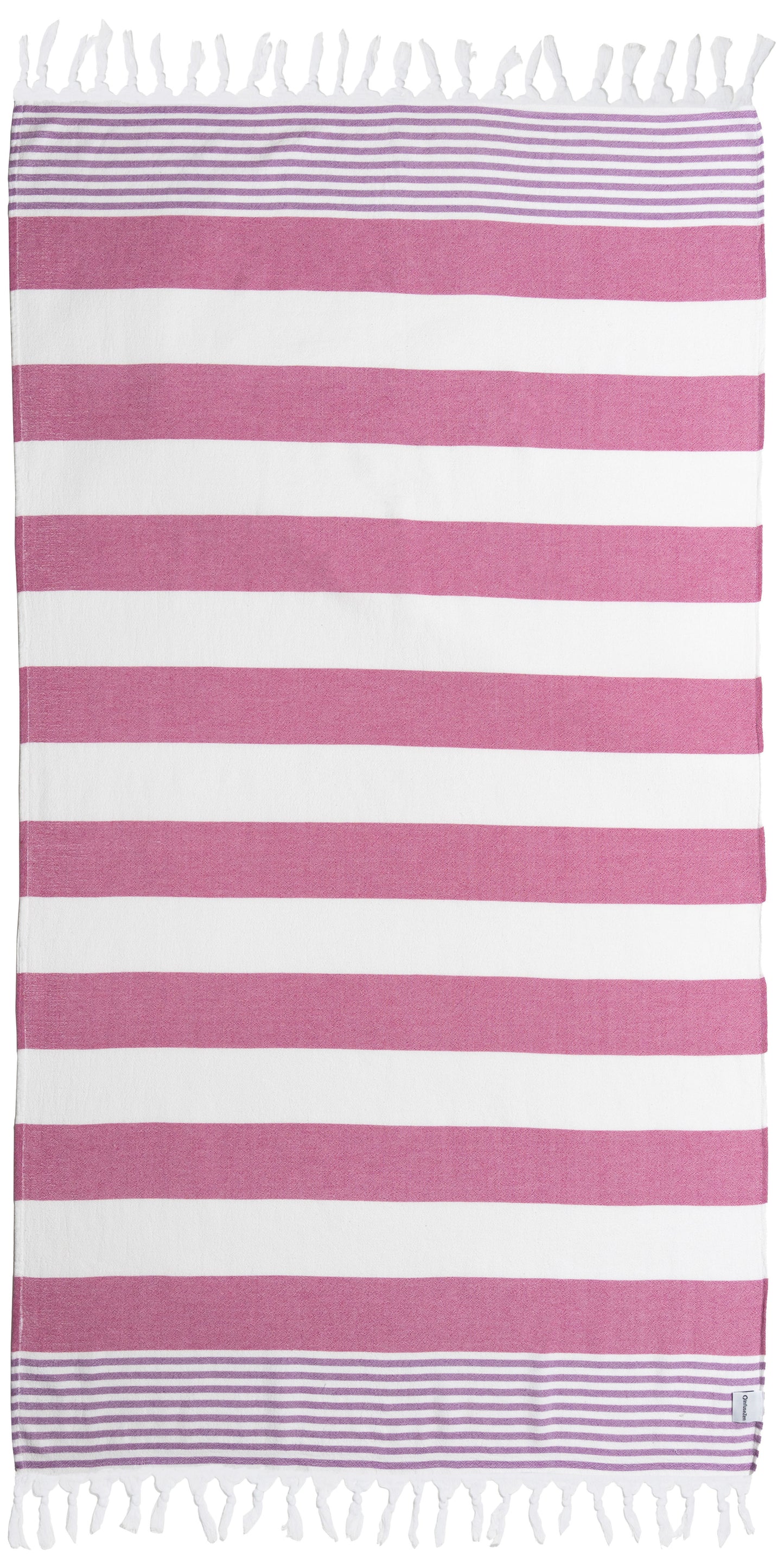 OUTLET SALE - Marine Terry Lined Turkish Towel in Pink and Purple