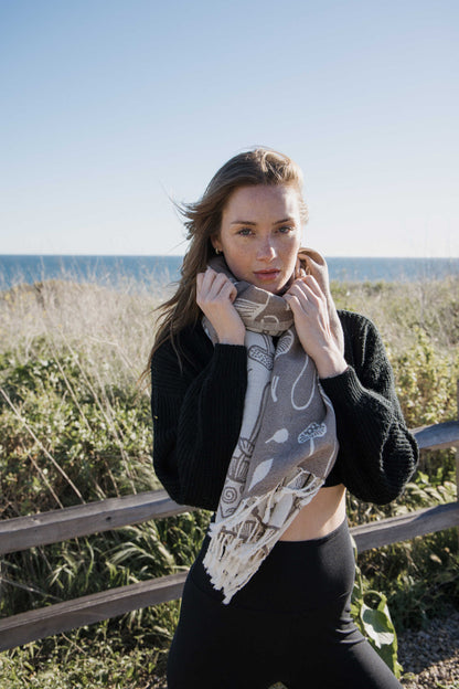Mushroom Organic Turkish Towel in Brown