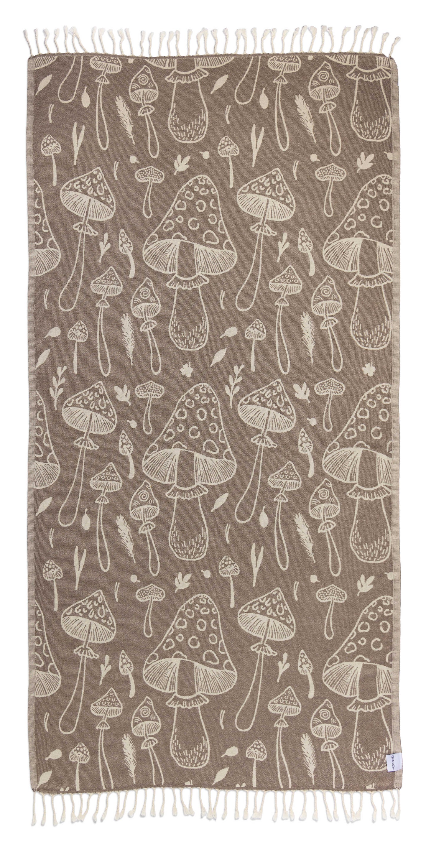 Mushroom Organic Turkish Towel in Brown