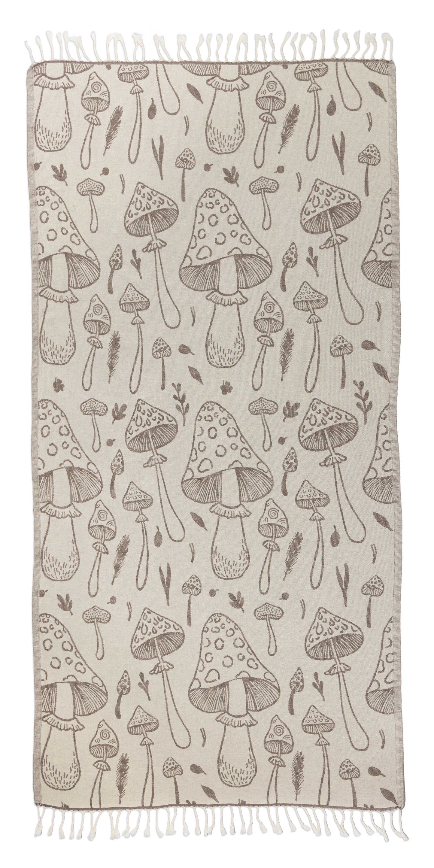 Mushroom Organic Turkish Towel in Brown