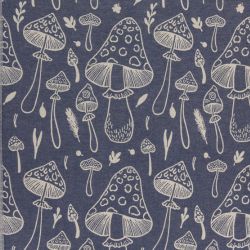 Mushroom Organic Turkish Towel in Navy