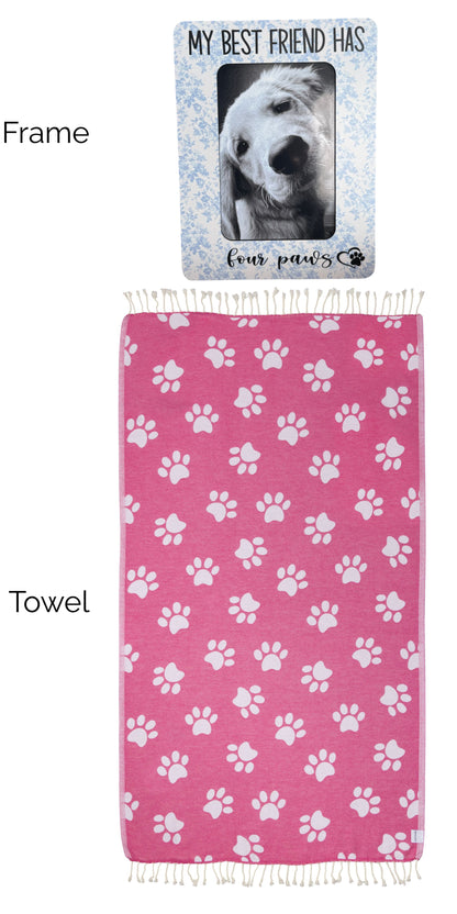 My Best Friend Has 4 Paws - Paw Print and Frame Bundle (Frame with Glass) - InfuseZen x Butter Lu Collab