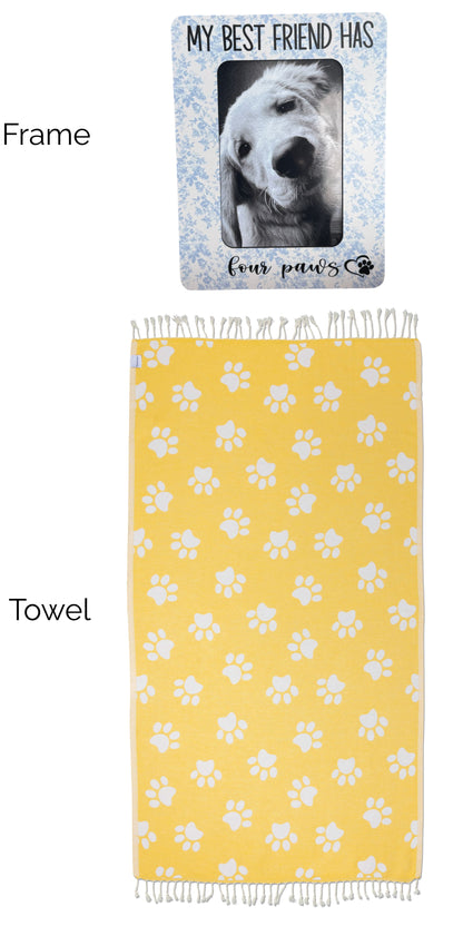 My Best Friend Has 4 Paws - Paw Print and Frame Bundle (Frame with Glass) - InfuseZen x Butter Lu Collab