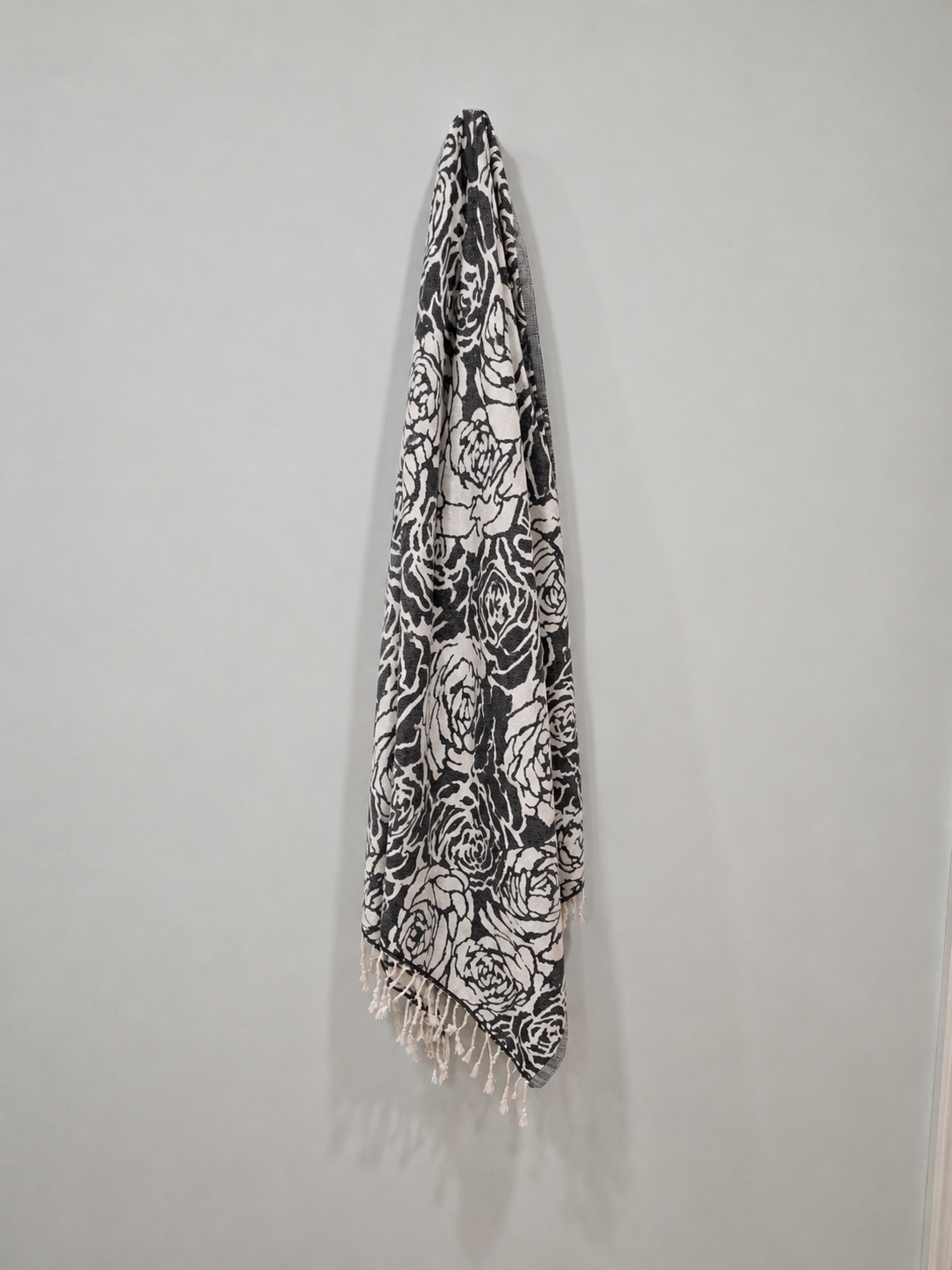 Rose Organic Turkish Towel in Black