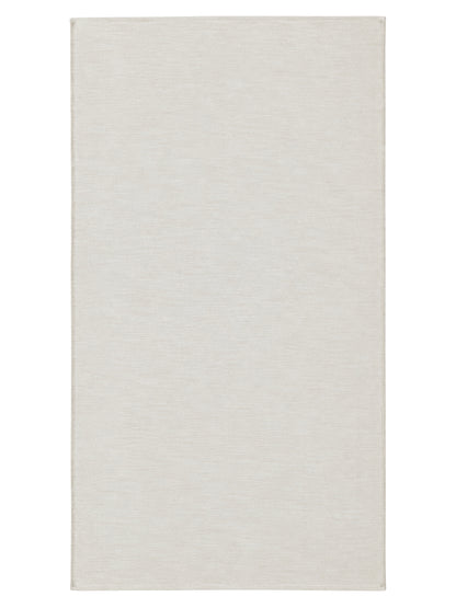 Stucco Organic Terry Cloth Lined Turkish Towel in Beige