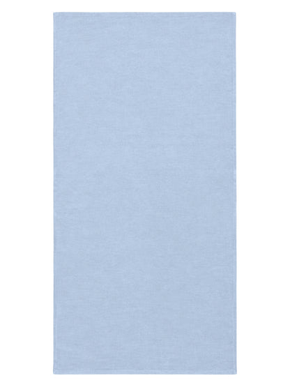 Stucco Organic Terry Cloth Lined Turkish Towel in Light Blue