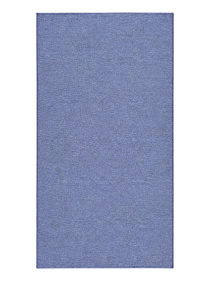 Stucco Organic Terry Cloth Lined Turkish Towel in Navy