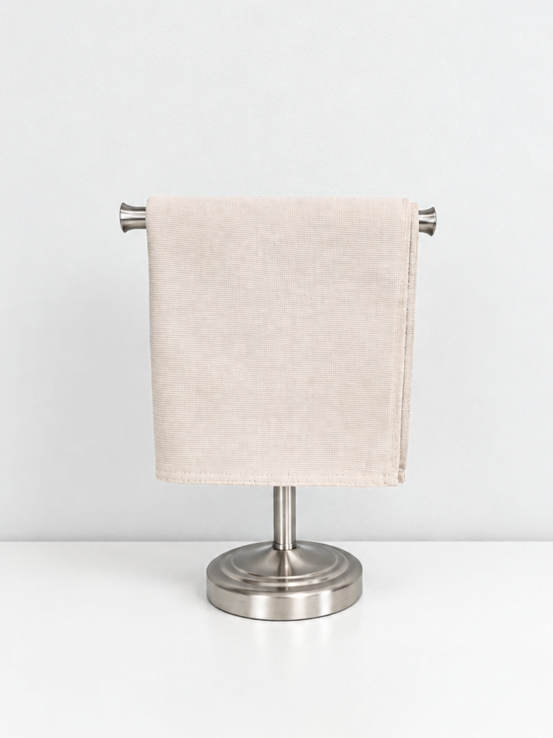 Stucco Organic Terry Cloth Lined Hand Towel in Beige