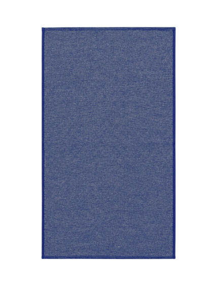 Stucco Organic Terry Cloth Lined Hand Towel in Navy