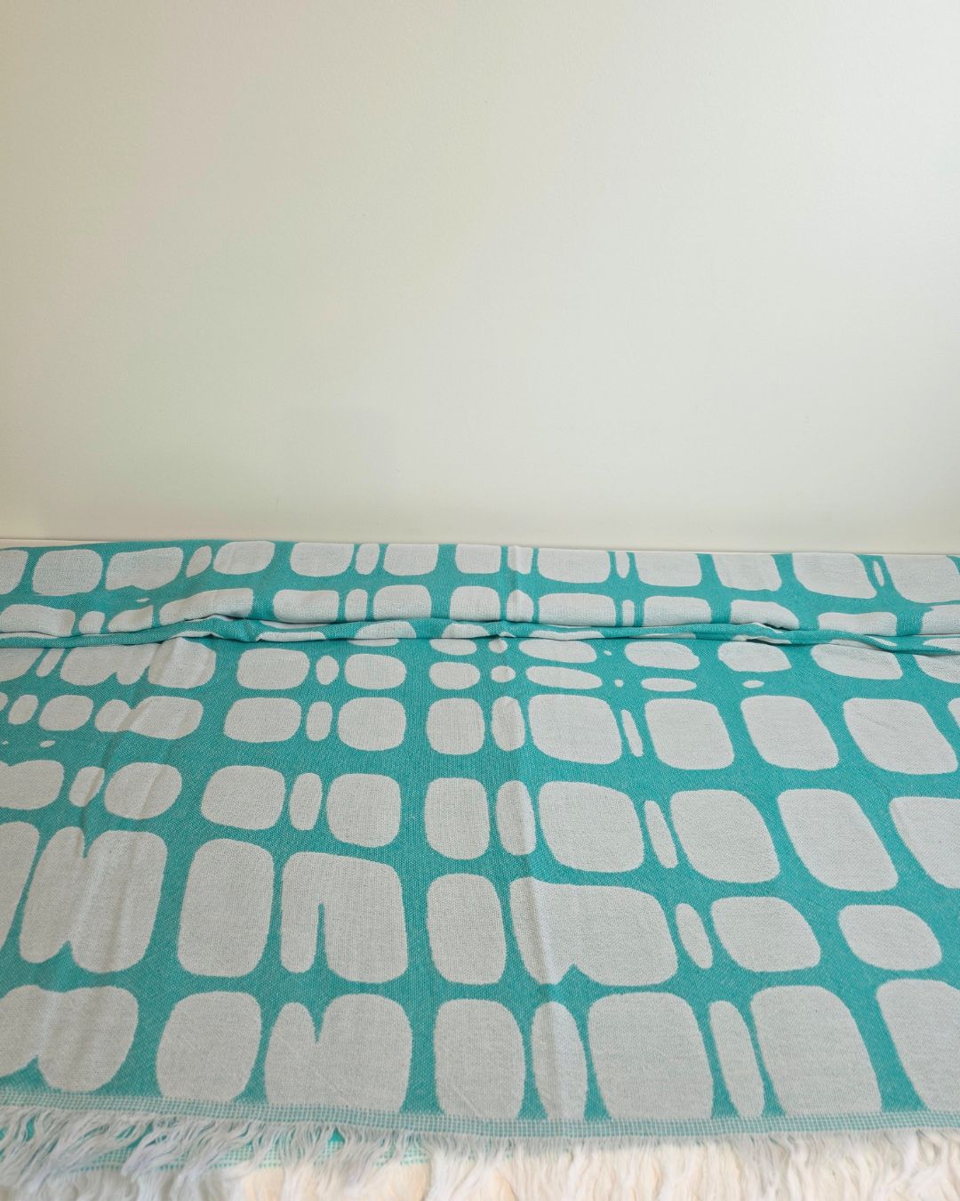 OUTLET SALE - Stone Turkish Towel in Mint - FINAL SALE