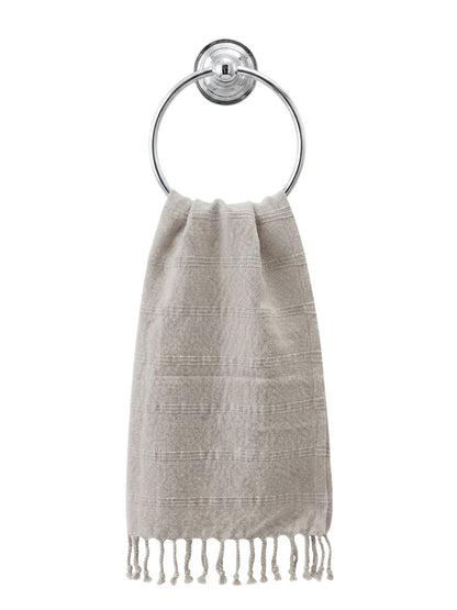 Stonewashed Organic Turkish Cotton Hand Towel in Beige
