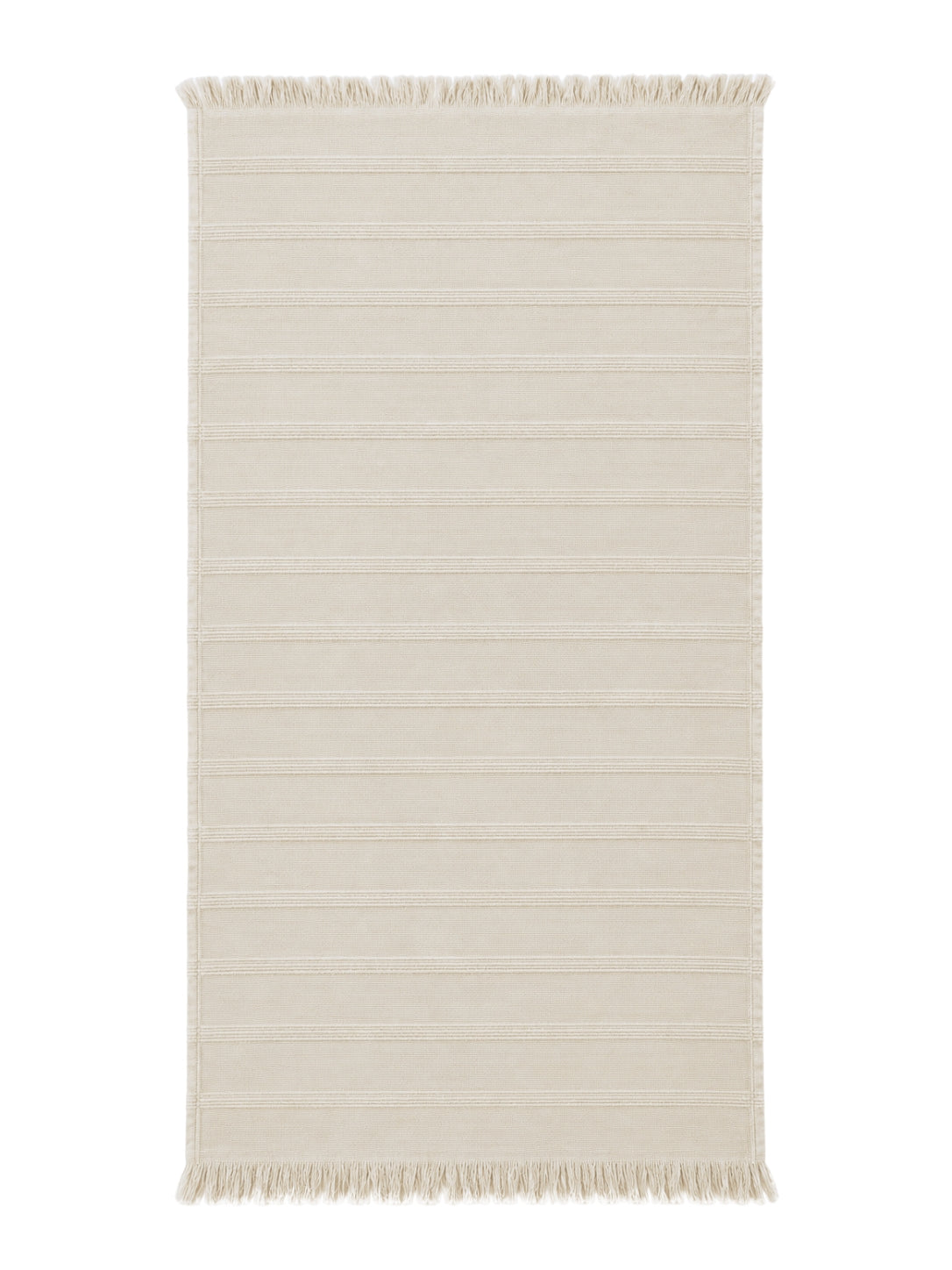 Vita Organic Terry Cloth Lined Turkish Towel in Beige