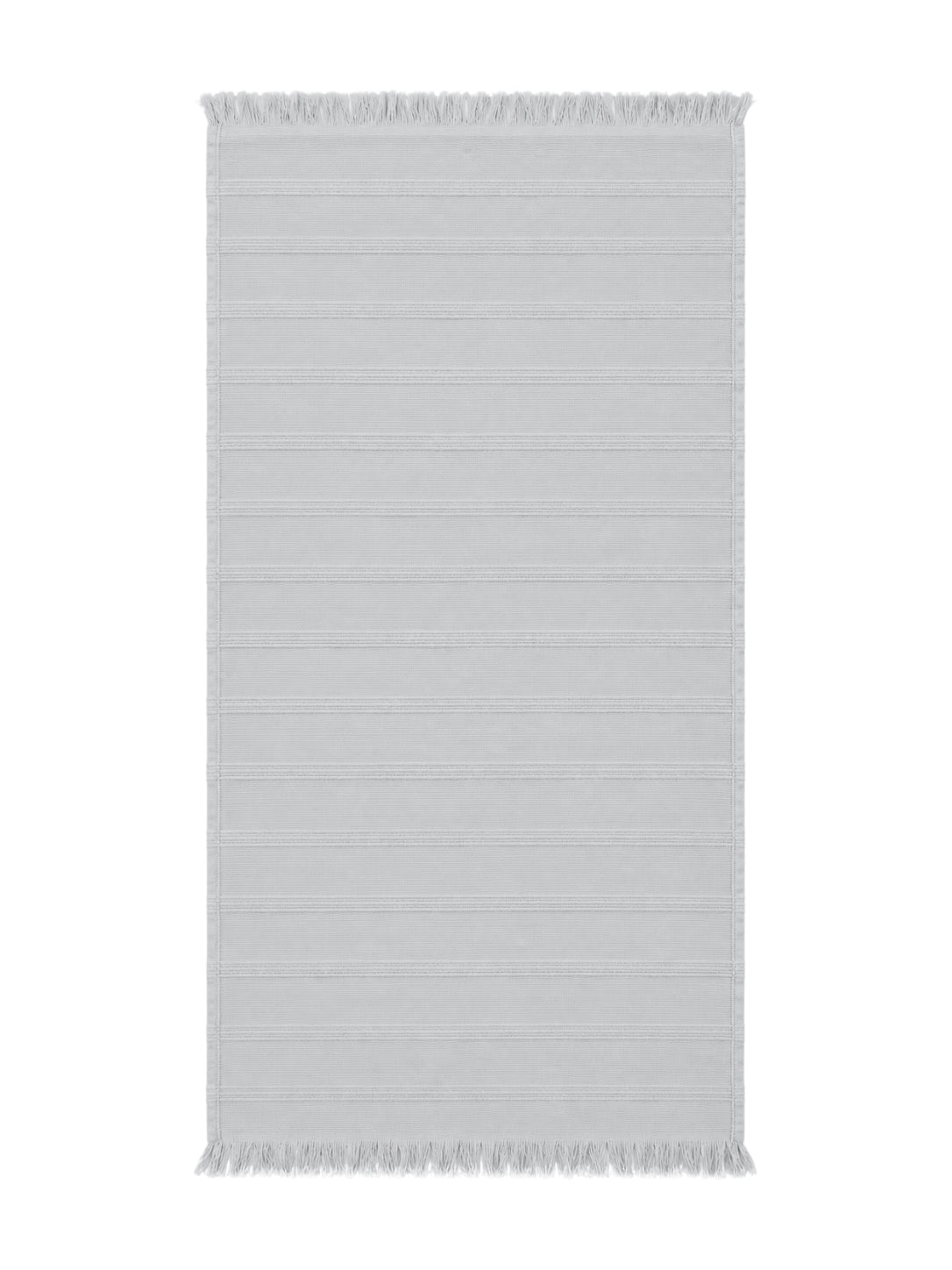 Vita Organic Terry Cloth Lined Turkish Towel in Light Grey
