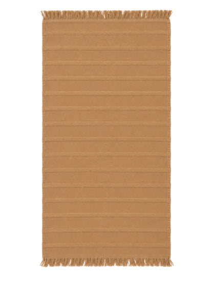 Vita Organic Terry Cloth Lined Turkish Towel in Teracotta