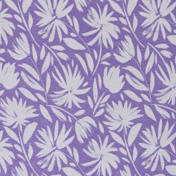 Whimsical Flower Organic Turkish Towel in Orchid Purple