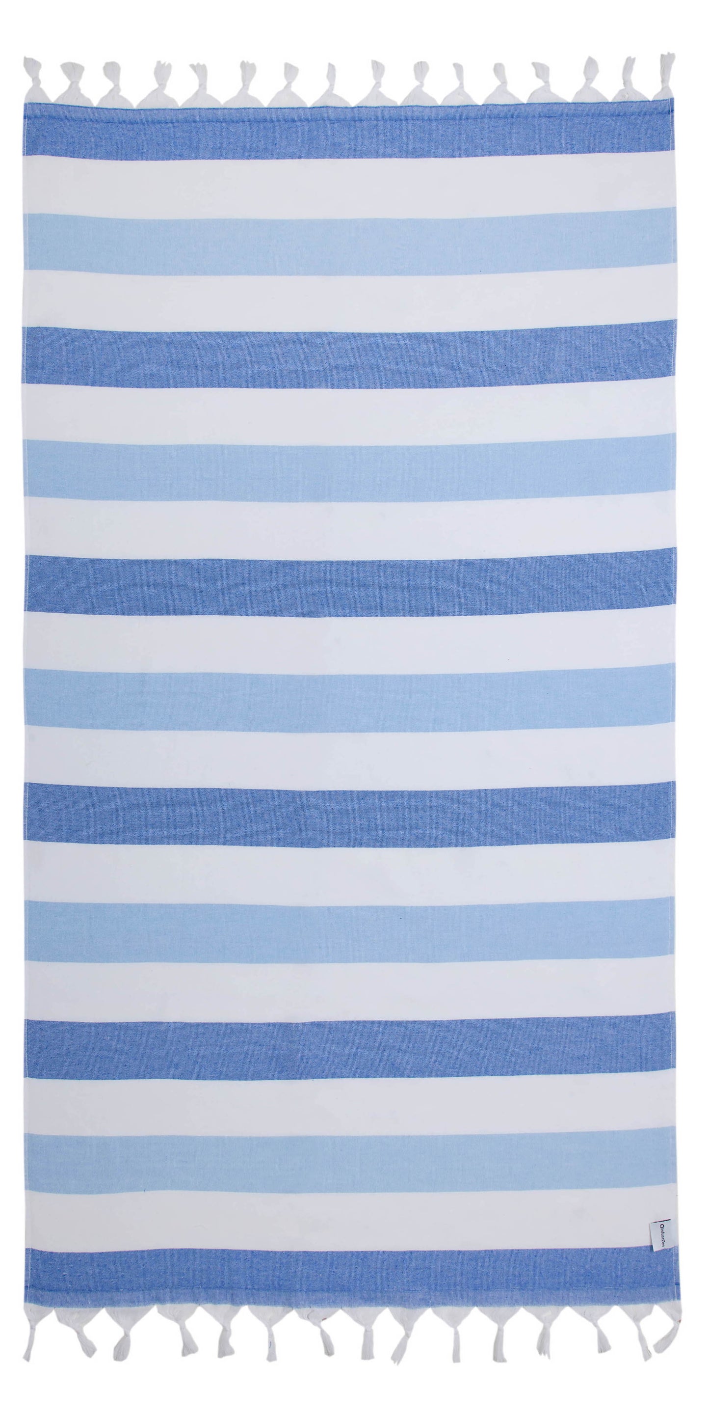 OUTLET SALE - Kapris Terry Lined Turkish Towel in Blue