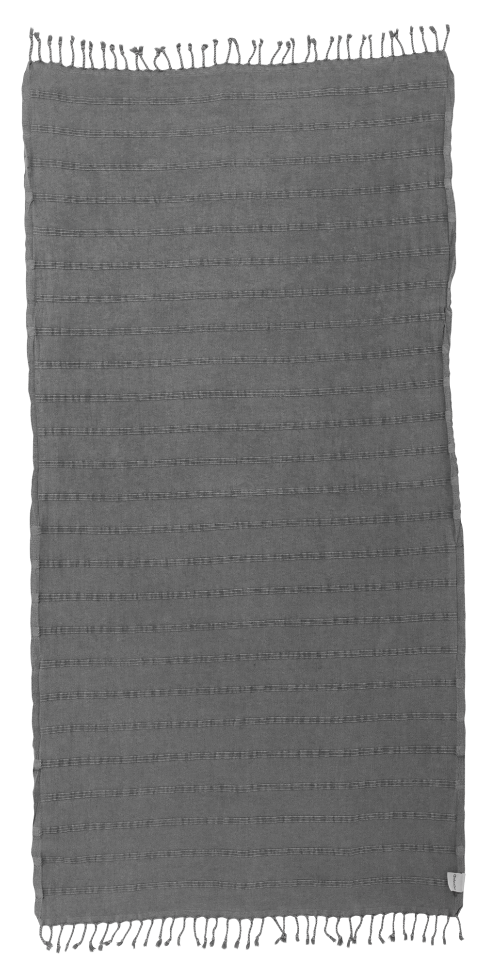 OUTLET SALE - Stonewashed Turkish Towel in Faded Black