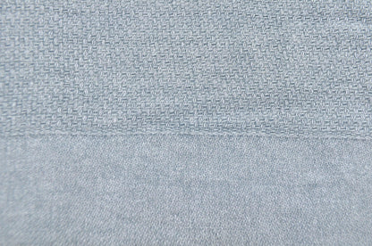 Stonewashed Organic Small Turkish Throw Blanket in Denim Blue/Grey