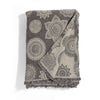 Clearance - Mandala Reversible Muslin Blanket in Charcoal and Grey